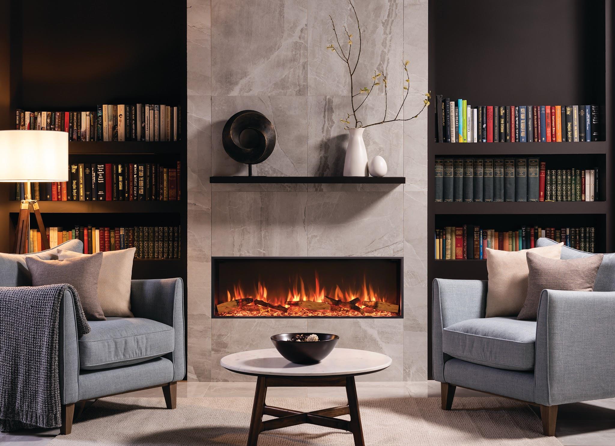 Gazco eStudio Stunning Electric Fire with LED Mood Lighting System
